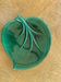 Green glazed ceramic sheet bottom, vintage slurry