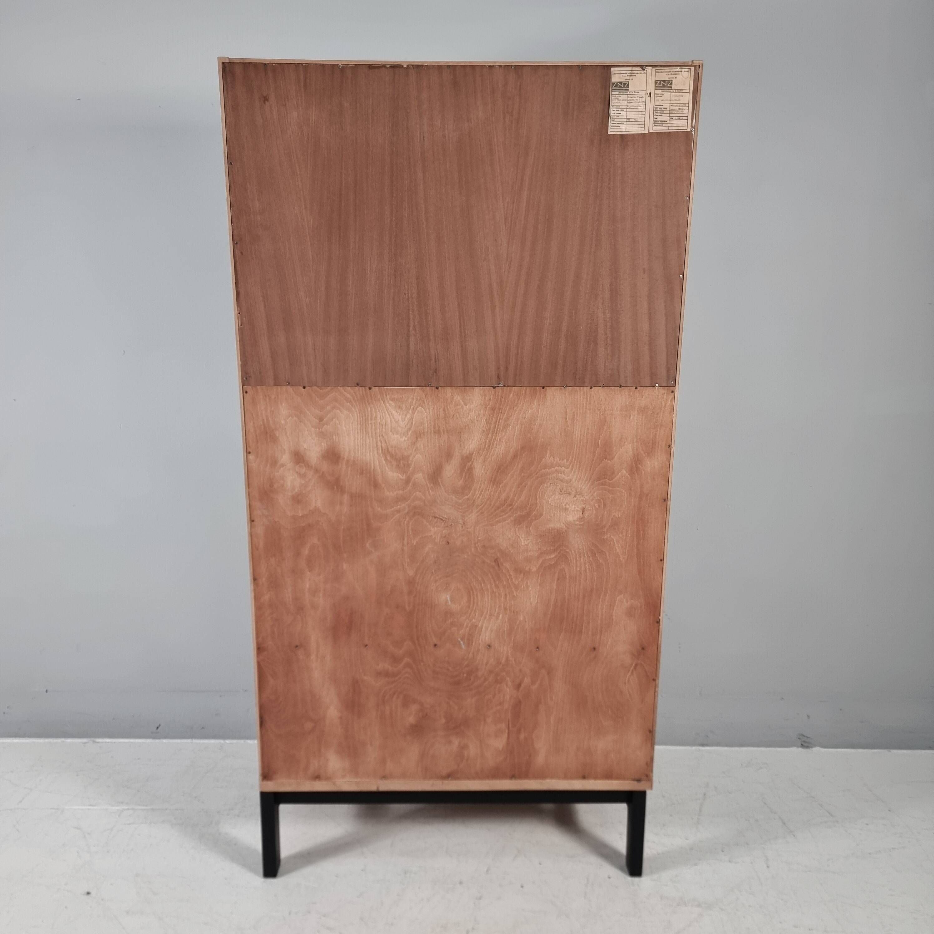 Vintage Bar Cabinet in Beech, 1970s