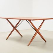 Hans Wegner AT-303 Sawhorse Dining Table for Andreas Tuck Denmark 1955