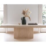 Table en travertin