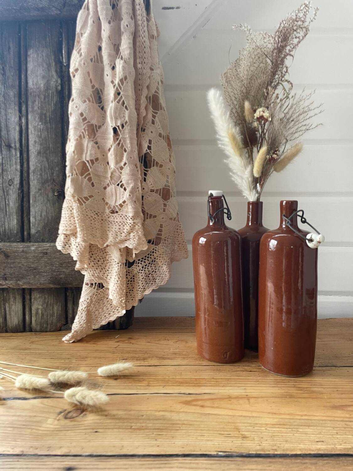 Old stoneware bottle