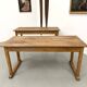 Pair of Vintage Community Tables in Solid Beech
