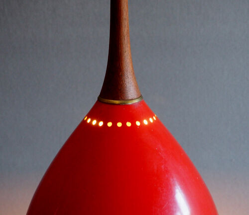 Vintage Danish Red metal suspension