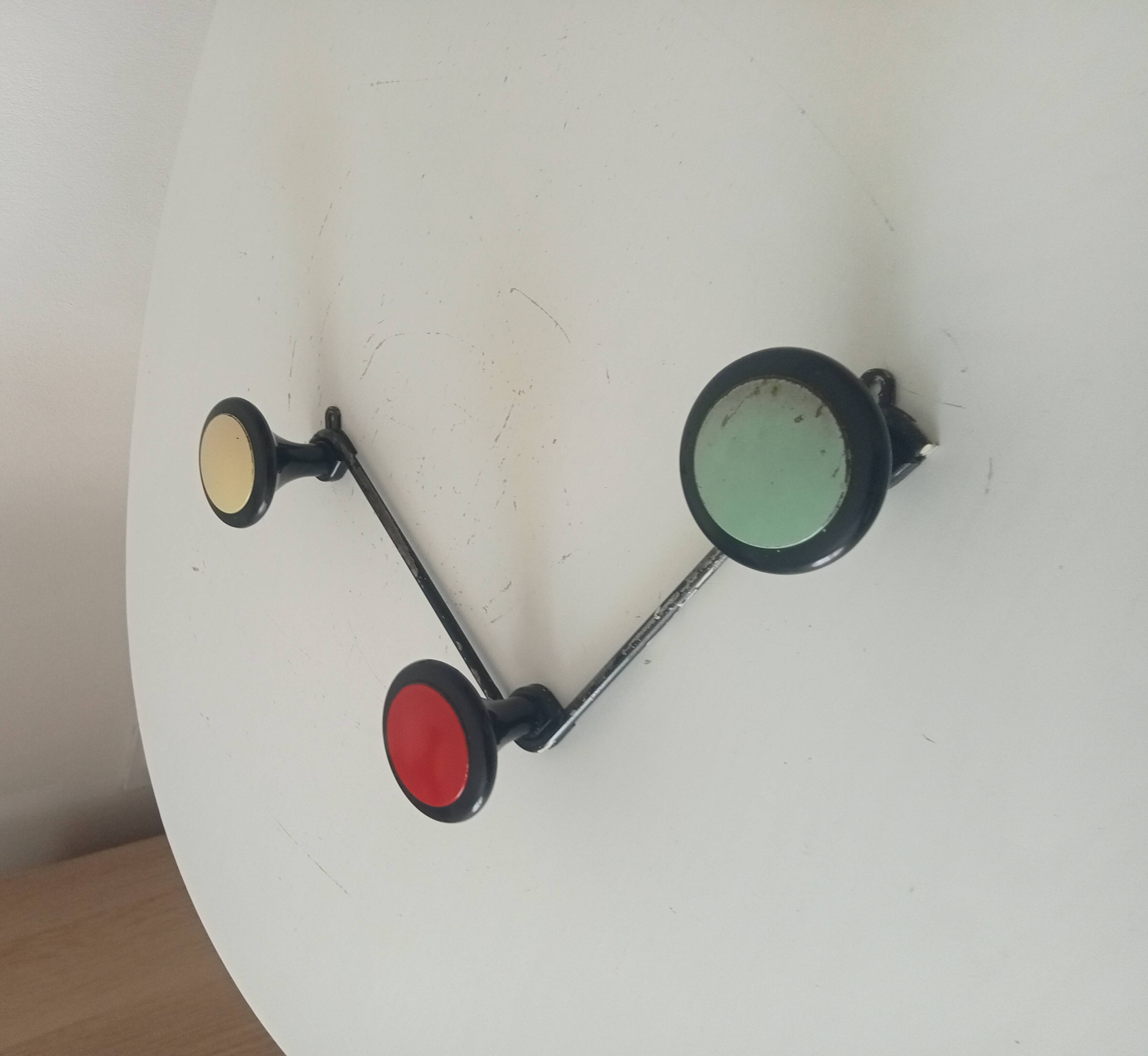 Vintage 1960s wall coat rack