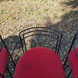6 chairs from the 80s, metal structure