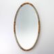 Large French Art Deco gilded and silvered Oval Mirror, ca. 1910