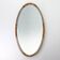 Large French Art Deco gilded and silvered Oval Mirror, ca. 1910