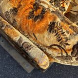 Canapé convertible vintage en velours