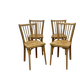 Suite de 4 chaises baumann des années 1950