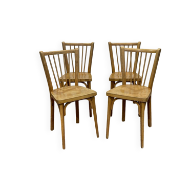 Set of 4 baumann chairs from the 1950s.