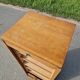 Art Deco filing cabinet with curtain 120 cm