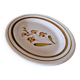 Oval stoneware plate - floral pattern - made in Italy?