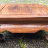 Small opium table, pot holder, teak, vintage