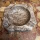 Ashtray, grey-beige marble catchall.