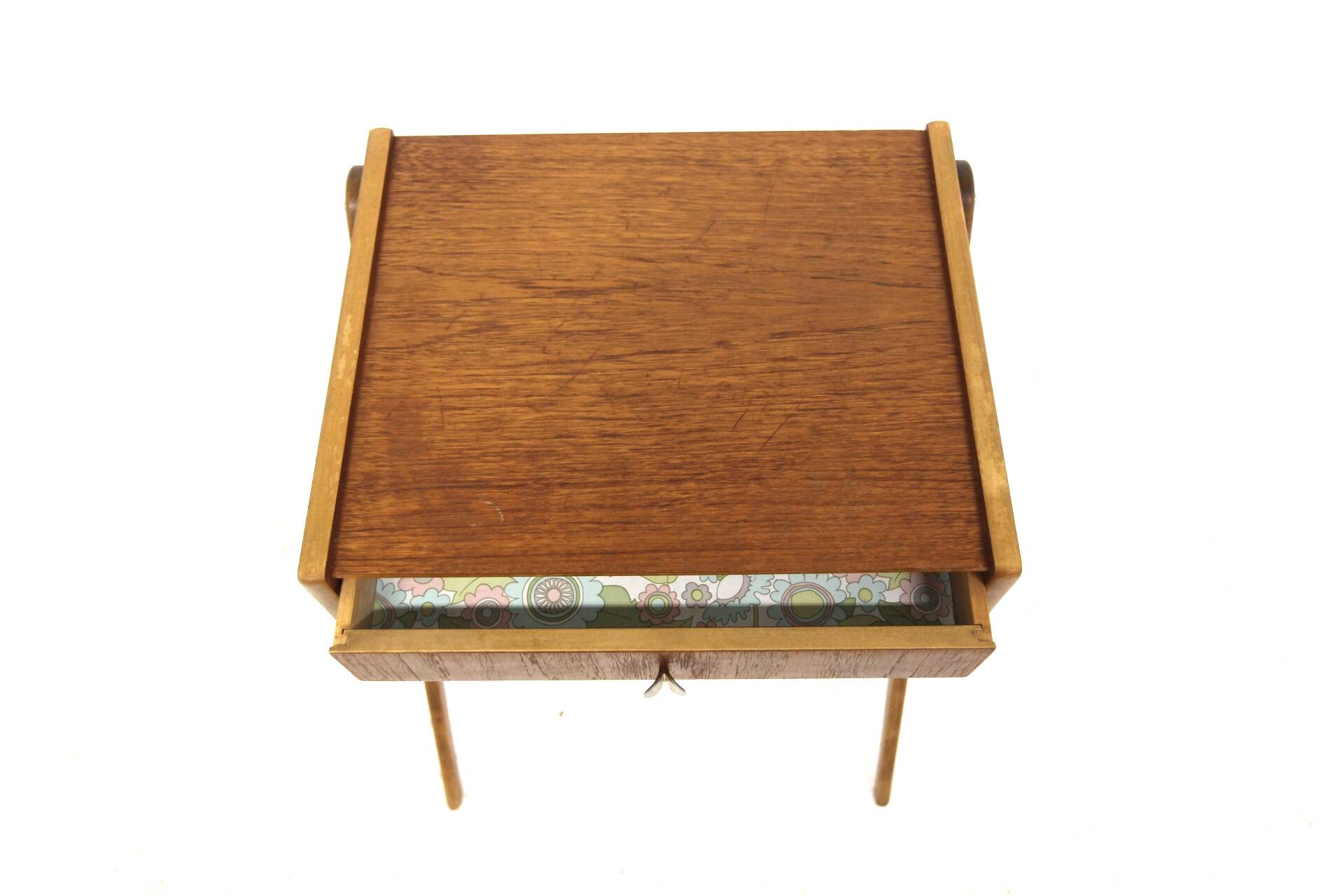 Scandinavian teak bedside table, Sweden, 1950s