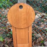 Suzy folding stool in solid beech by Adrian Reed 1980
