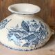 Ironstone soup tureen 1900s with birds and blackberries Nimy