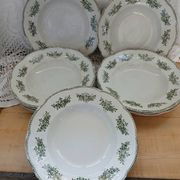 9 assiettes creuses Terre de fer Badonviller