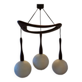 Lustre teck et opaline