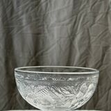 Set of 9 vintage ice cream cups with fruit patterns