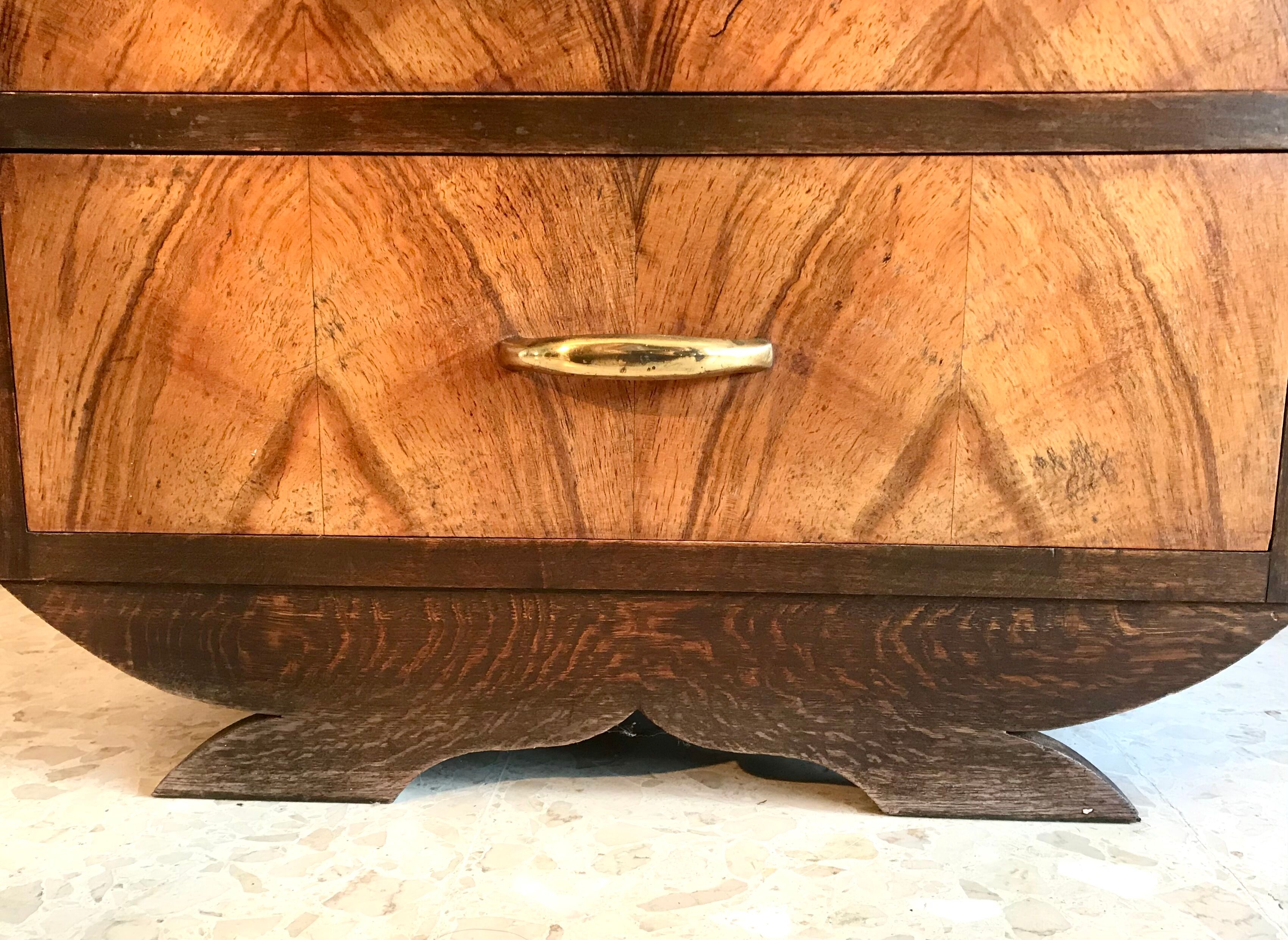 Commode écritoire art déco palissandre