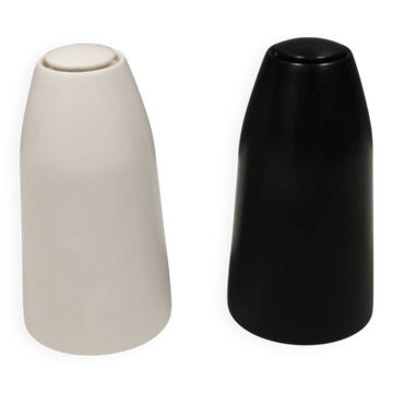Stylish design gourmet salt and pepper shaker Set 1980s Denmark.