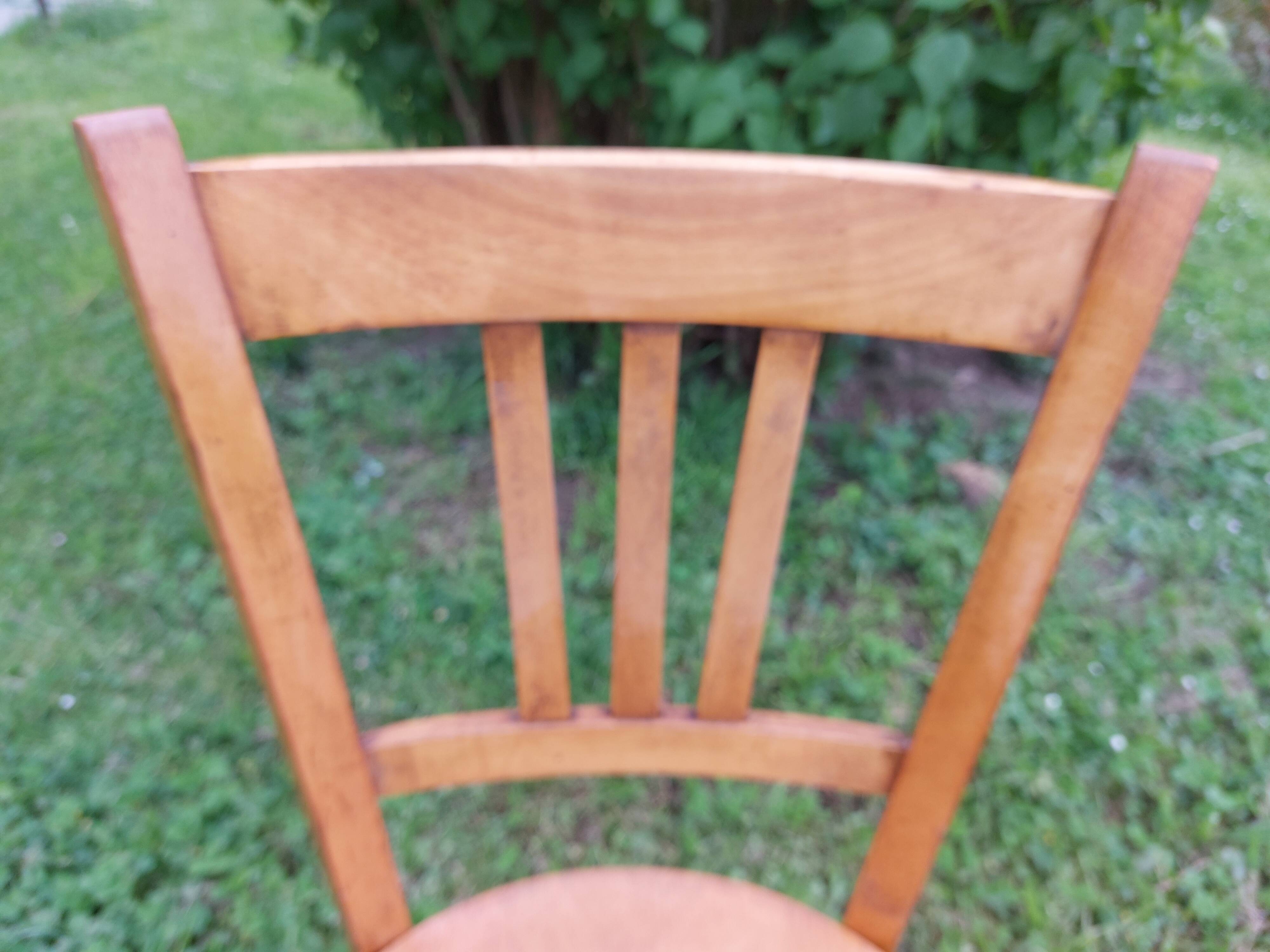 6 sanded bistro chairs