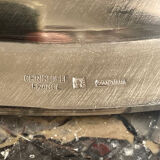 Flat Christofle round silver metal