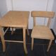 Table et chaise d'enfant