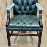 Fauteuil Chesterfield anglais des années 70
