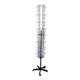 Metal postcard turnstile display