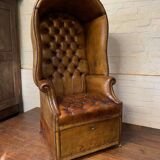A Rare & Exceptional Deep-Buttoned Chesterfield Porter’s Chair Circa 1920’s