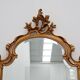 Large 20th century Baroque gilt wooden mirror in Louis XV style