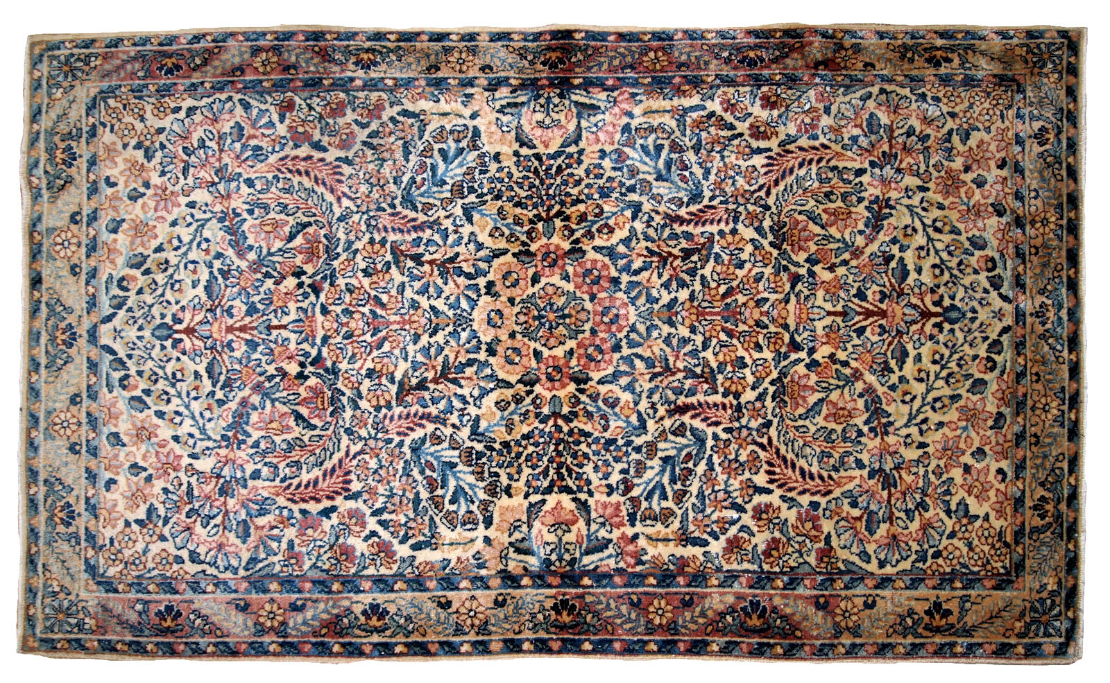 Former carpet Persian Kerman done hand 94 x 158cm,1920 s