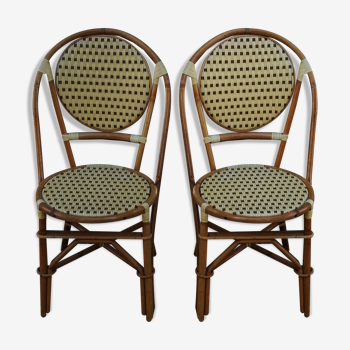 Pair of hardy rattan chairs