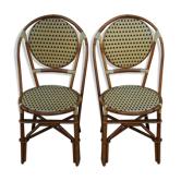 Pair of hardy rattan chairs