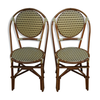Pair of hardy rattan chairs