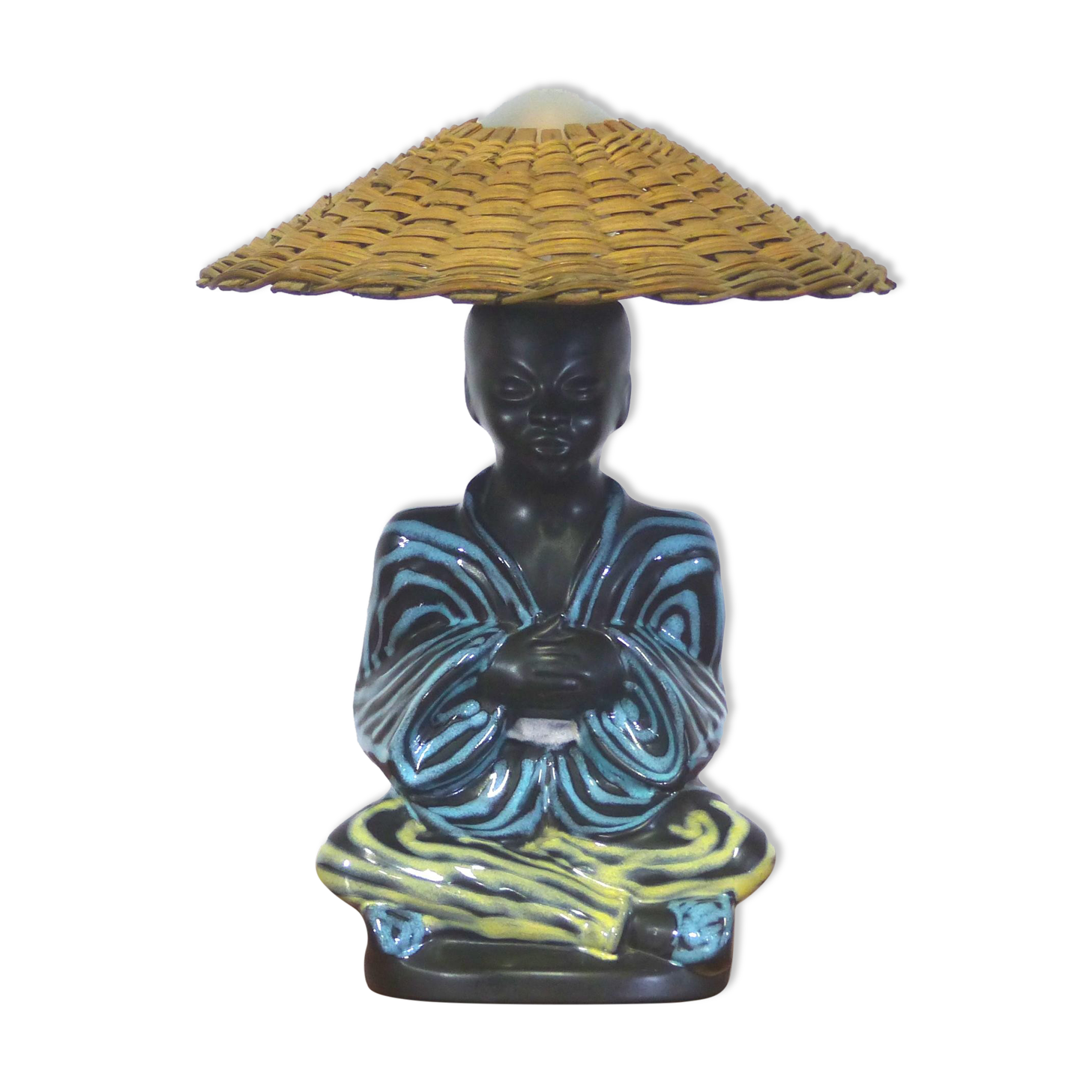 Vintage Scandinavian ceramic lamp Soholm 1950