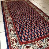 Vintage Indian carpet Seraband handmade 62cm x 124cm 1970s, 1C800