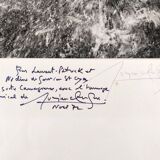 Photography, Lucien Clergue “naked woman under the waterfall”, silver print signed and dated