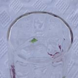 Vase en cristal gravé et émaillé 19 ème