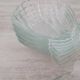 Glass scallop bowls