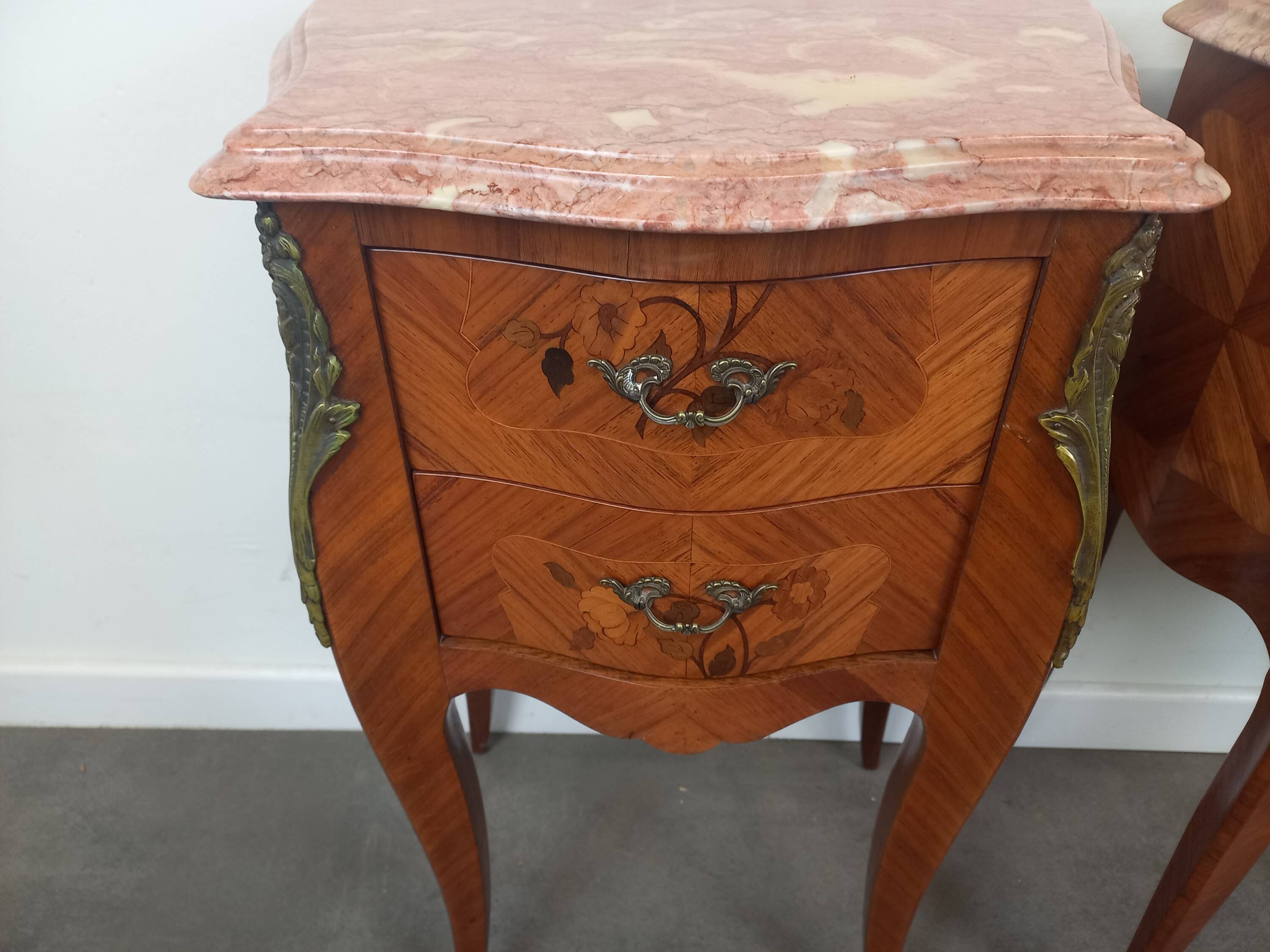 Pair of Louis XV style bedside tables