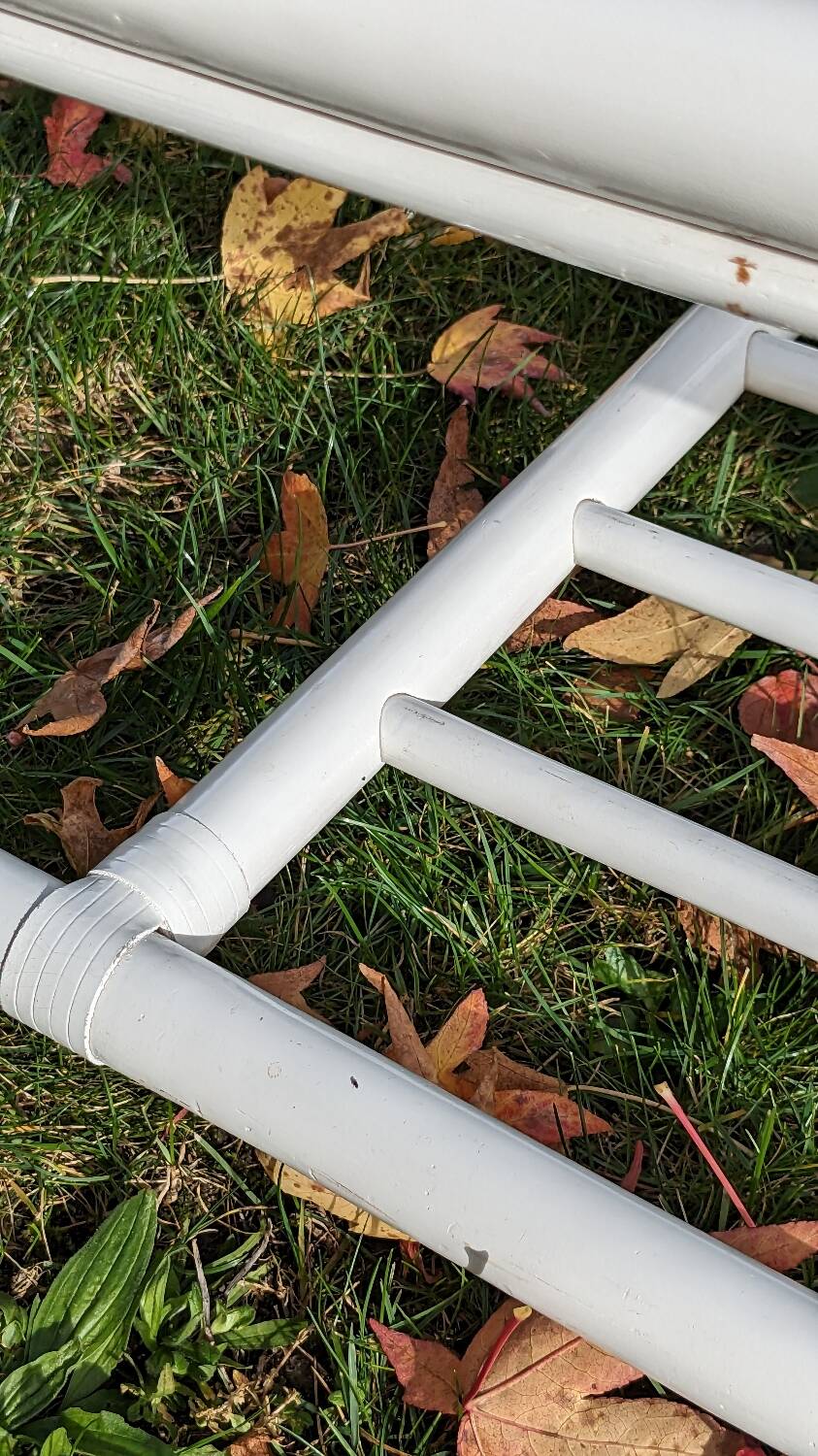 Vintage rattan and glass coffee table