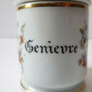 French porcelain genièvre spice pot