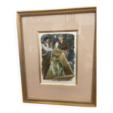 Un réveillon, dessin à l'aquarelle de Louis Berthommé Saint-André