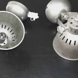 Pair of metal wall sconces