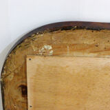 Large gold mirror and wood scale style 80x60