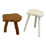 Wooden tripod stool set of 2