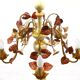 Lustre floral Hollywood Regency, années 1970